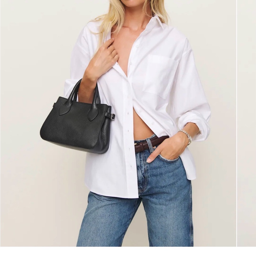 Reformation Eli White Button Down, Women’s Large